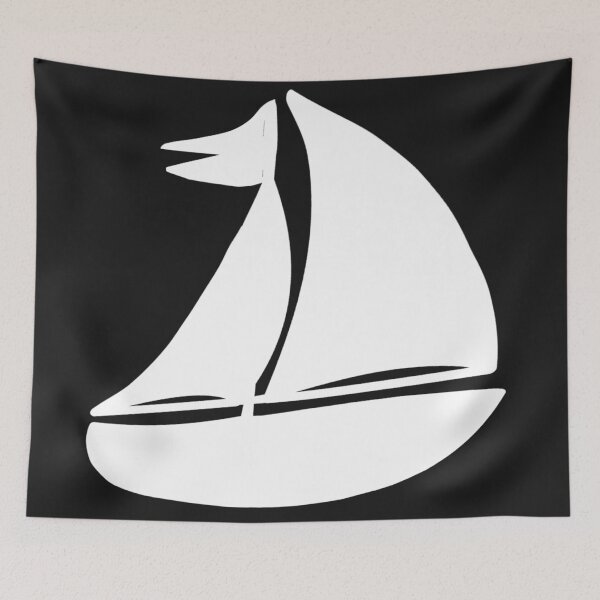 Item preview, Sailing ship silhouette, ships, sailing fans, summer motifs boys designed and sold by Kirei-Lily.