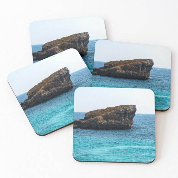 Item preview, Rock in cyan water of Mediterranean sea designed and sold by lena-maximova.