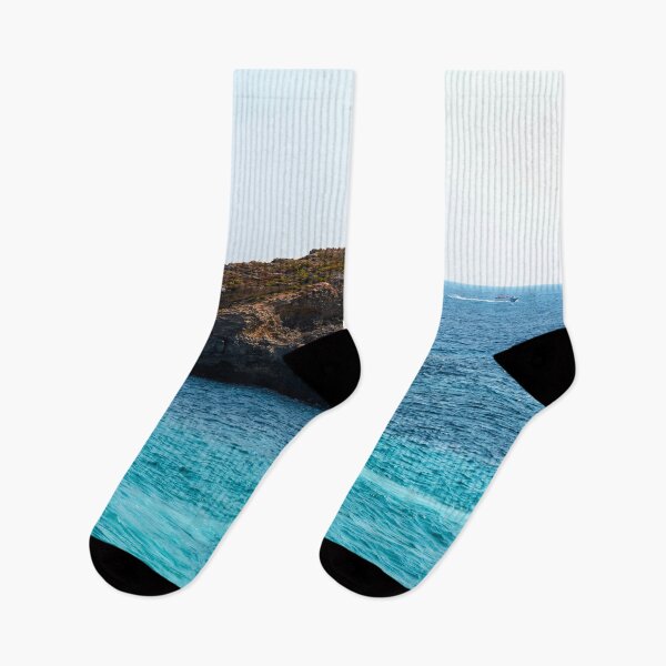 Item preview, Rock in cyan water of Mediterranean sea designed and sold by lena-maximova.