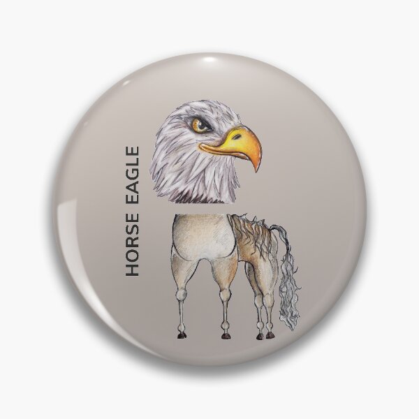 Item preview, HORSE EAGLE by FrankenDuo taupe white designed and sold by FrankenDuo.