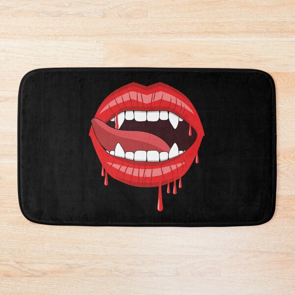 Item preview, Dripping bloody Vampire open lips with fangs designed and sold by Kamiri.