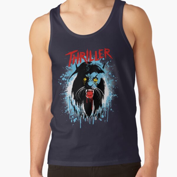 THRILLER WERECAT halloween blood splatter (Michael Jackson) Tank Top