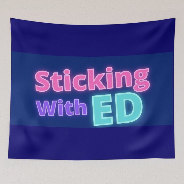 Item preview, Sticking with Ed Markey Glow Navy designed and sold by art-by-harmonie.