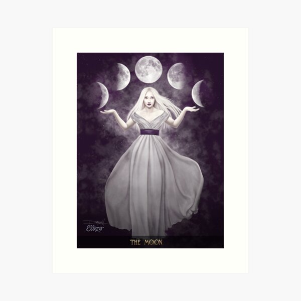 Belles Dames Tarot: The Moon Art Print