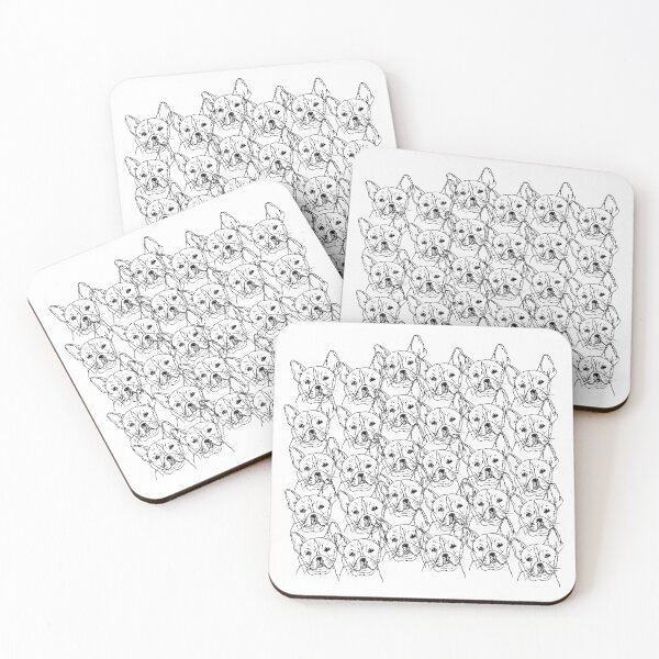 Item preview, French bulldog pattern designed and sold by NinaBetterNot.