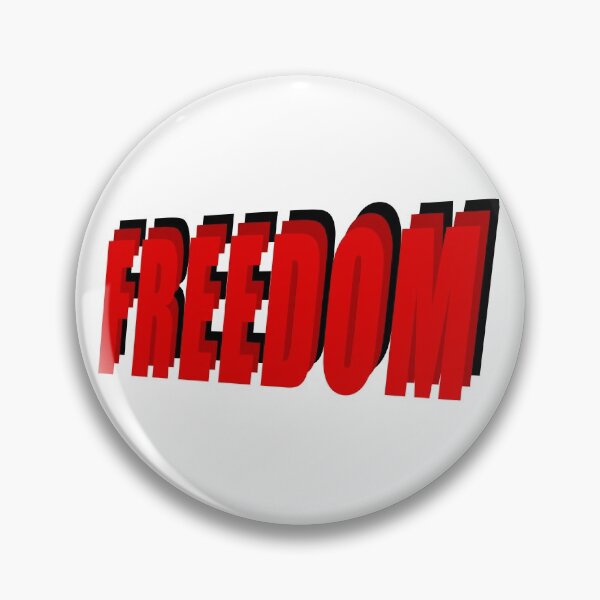 Item preview, Red Freedom, Slogan Pop art style designed and sold by ArtOfRebellion.