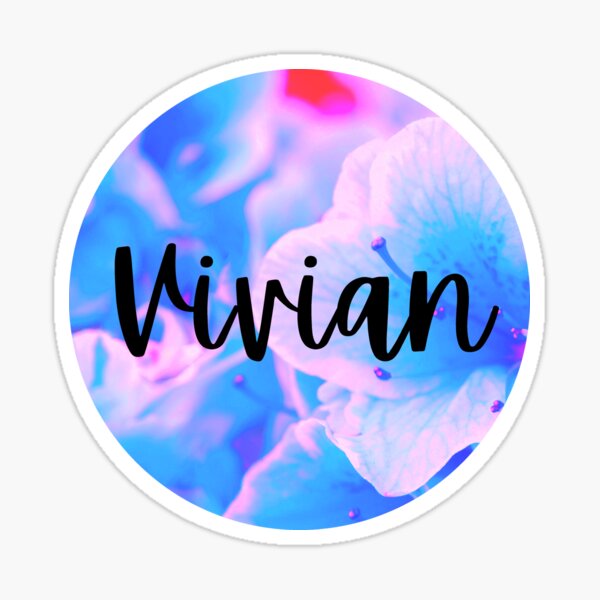 Vivian Name Stickers Redbubble