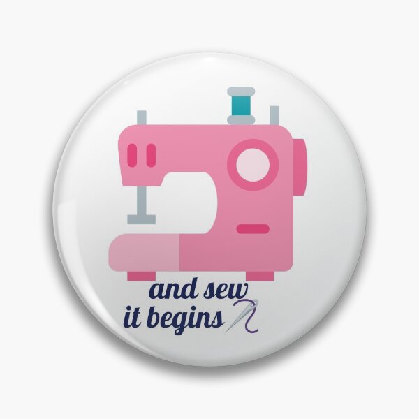 Item preview, Sewing  Pun - and sew it begins... designed and sold by BitsndPieces.