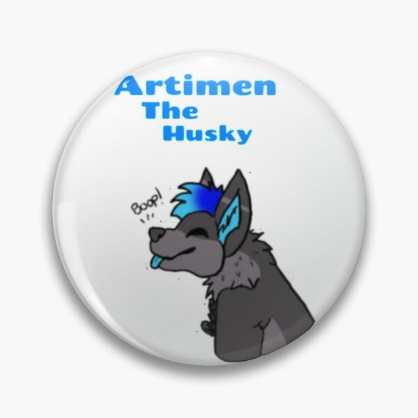 Item preview, Artimen The Husky Merch designed and sold by MagmiteCreation.