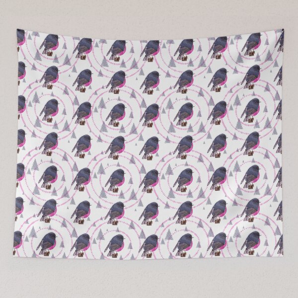 Item preview, Robin bird pink designed and sold by Anastasia Toska.