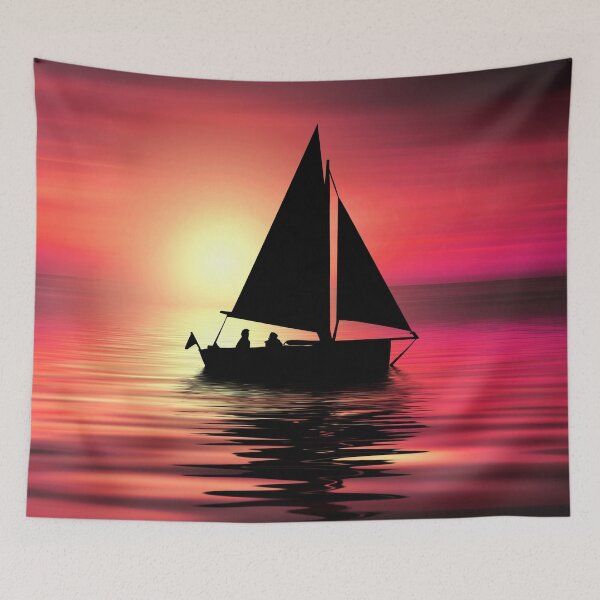 Item preview, Romantic sunset on a lake designed and sold by KamTamDesigns11.