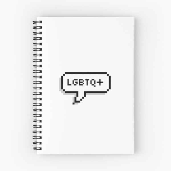 Item preview, LGBTQ+ pixel speech bubble  designed and sold by amupanda.