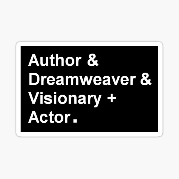Item preview, Garth Marenghi "Author & Dreamweaver & Visionary + Actor" designed and sold by SMALLBRUSHES.