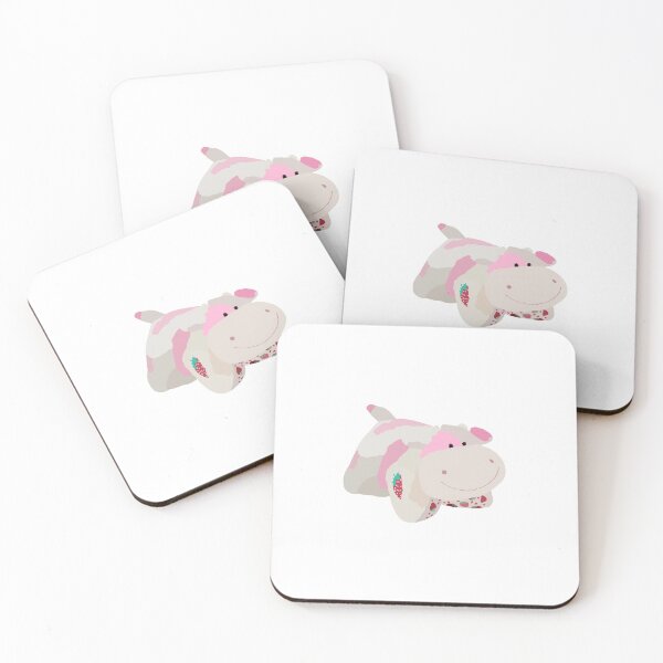 Item preview, strawberry cow pillow designed and sold by mollymarinara.