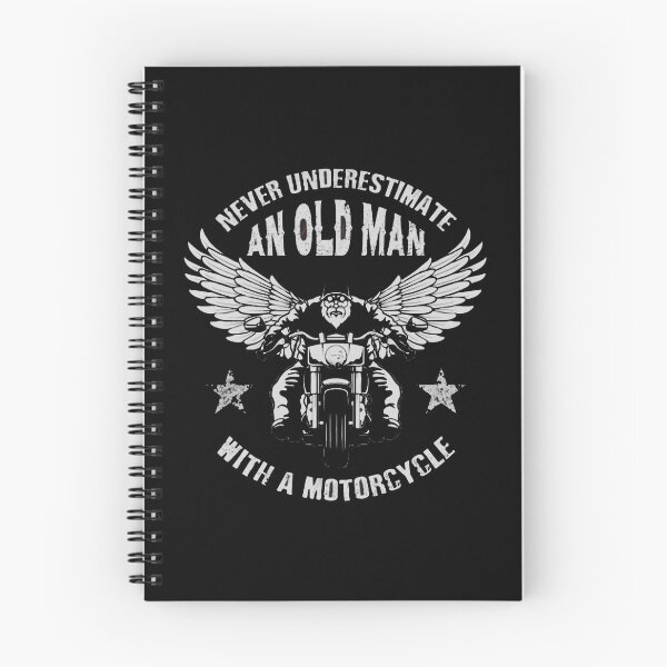 Item preview, Never Underestimate an Old Man with a Motorcycle designed and sold by Palash Jain.