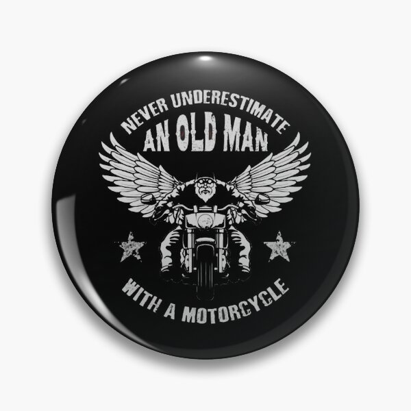 Item preview, Never Underestimate an Old Man with a Motorcycle designed and sold by Palash Jain.
