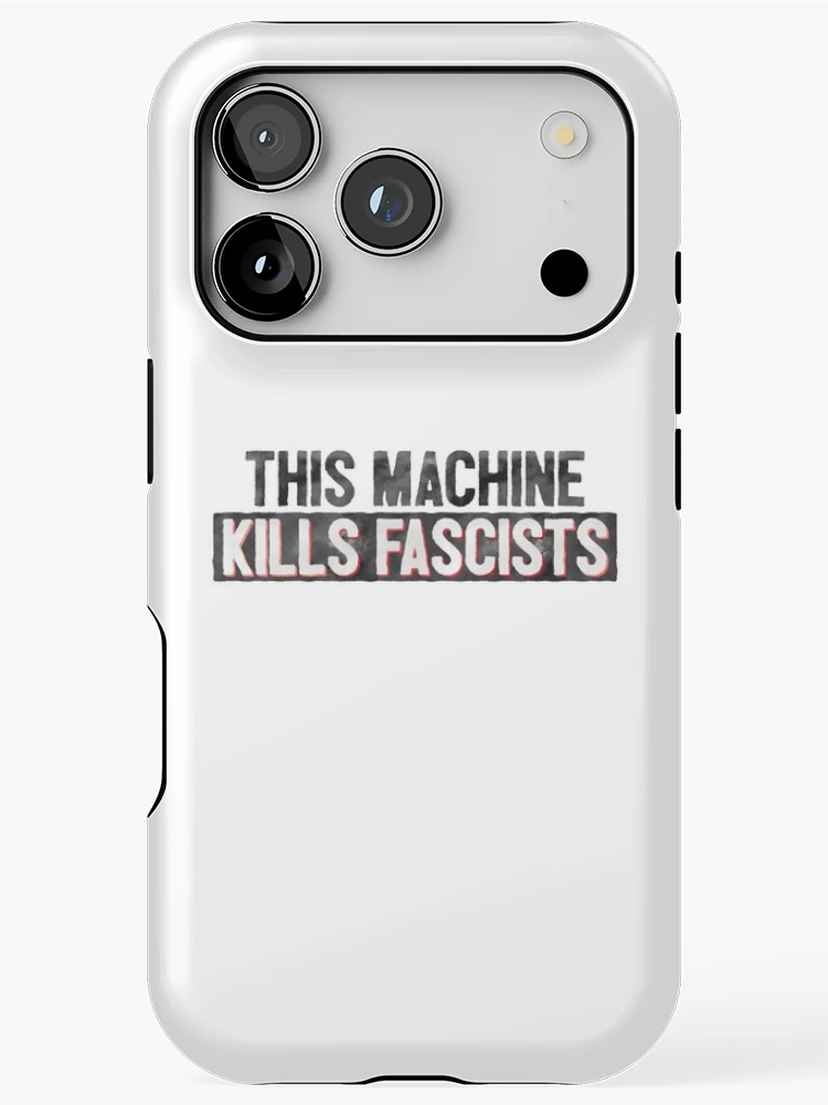 Thumbnail 1 of 4, iPhone Case, This Machine Kills Fascists Computer Gamer designed and sold by sharedipmemes.