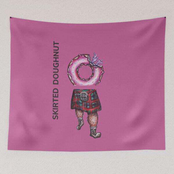 Item preview, SKIRTED DOUGHNUT by FrankenDuo hot pink designed and sold by FrankenDuo.