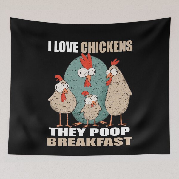 Item preview, I Love Chickens The Poop Breakfast designed and sold by MooonTees.