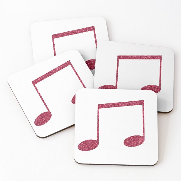 Item preview, Pink Glitter Music Note Pattern designed and sold by ValeriesGallery.