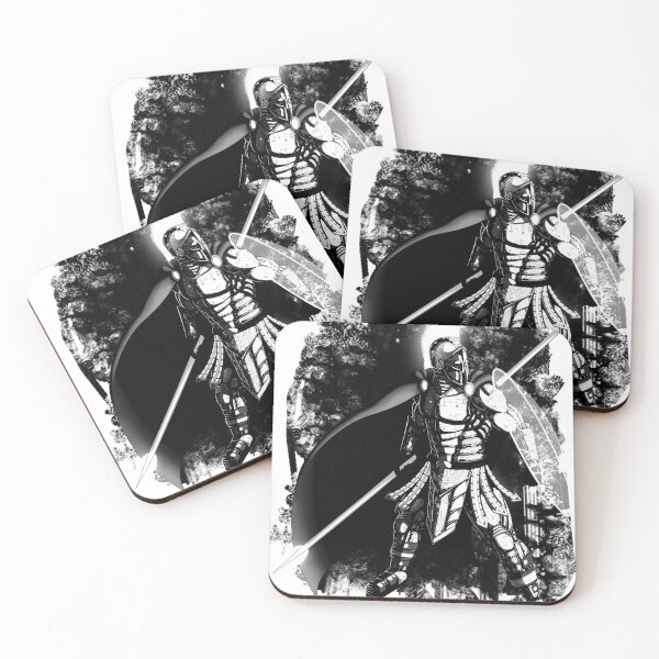 Item preview, Futuristic Cyber Spartan Black and White designed and sold by MythicComicsArt.