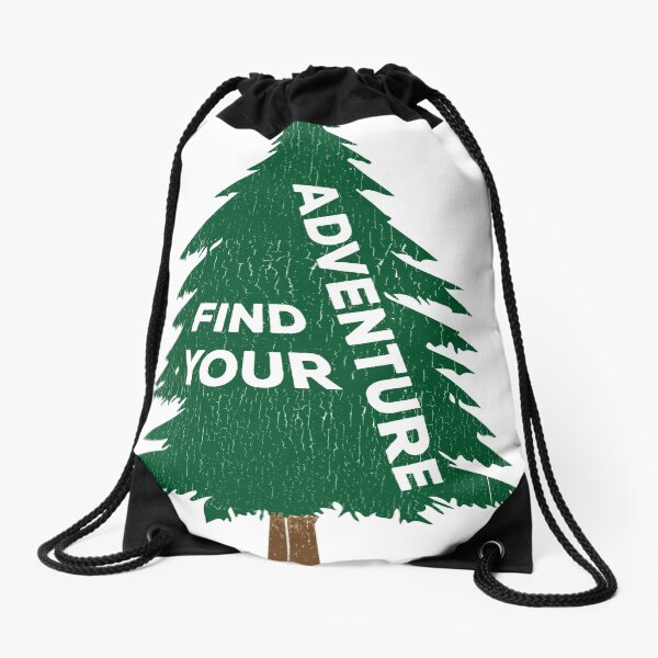 Find Your Adventure Drawstring Bag