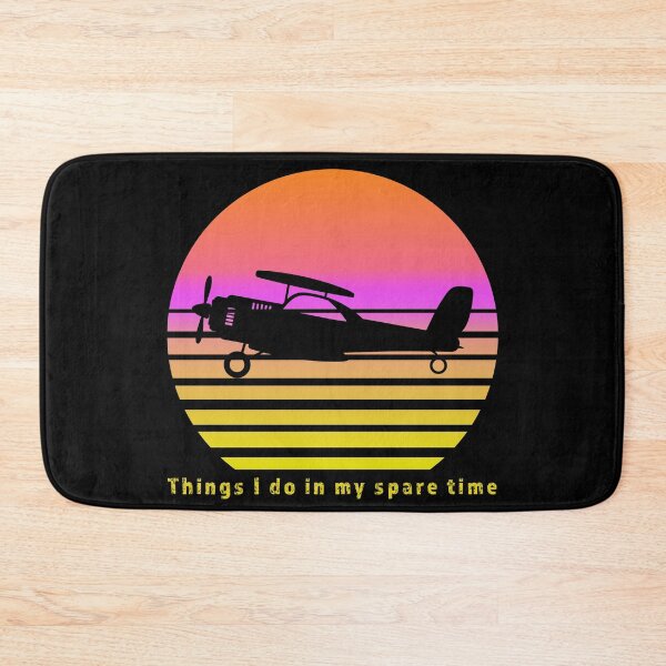 Item preview, Things I do in my spare time Private Pilot retro sunset design designed and sold by AllLeftSides42.