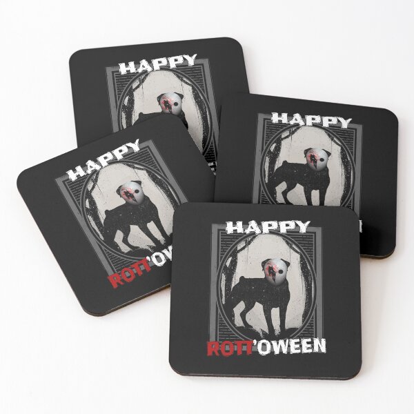 Item preview, Happy Rott'oween Rottweiler Scary Spooky Mask Halloween Gift designed and sold by Guarddogdrive.