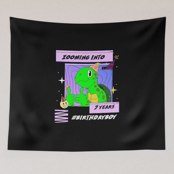 Item preview, Zooming Into 7 Years Old Boys Birthday In Quarantine Birthday Party T-Shirt designed and sold by dogisbored.