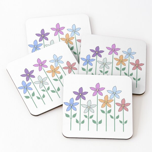 Item preview, Flowers For You Bib Flowers in Pastel designed and sold by CottoVerdi.