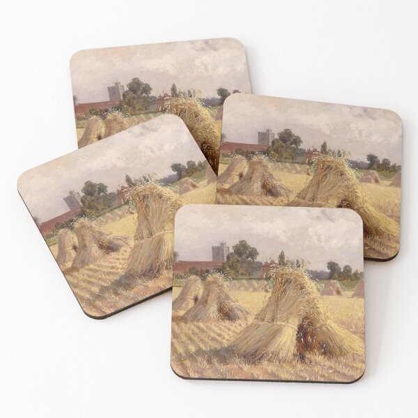 Item preview, Corn Stooks by Bray Church - Heywood Hardy - 1872 designed and sold by CJET.