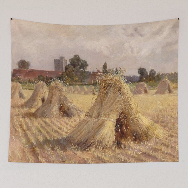 Item preview, Corn Stooks by Bray Church - Heywood Hardy - 1872 designed and sold by CJET.