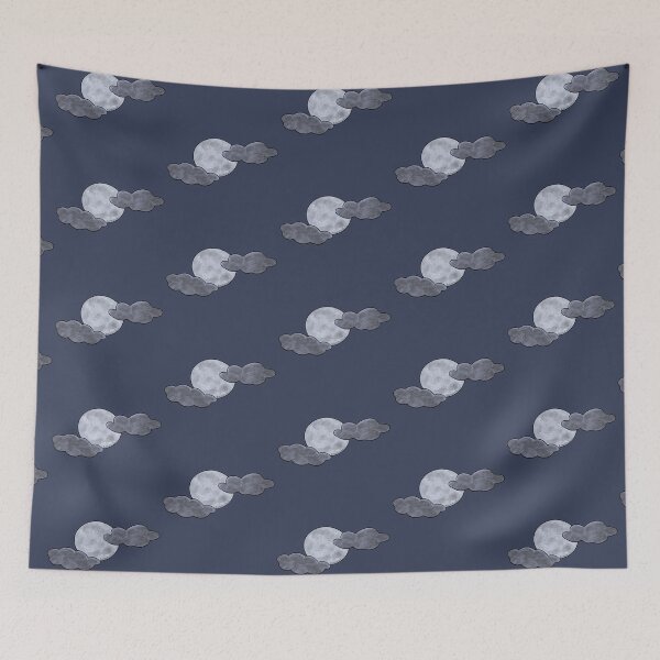 Item preview, Moon and Clouds designed and sold by DrawingBasic.