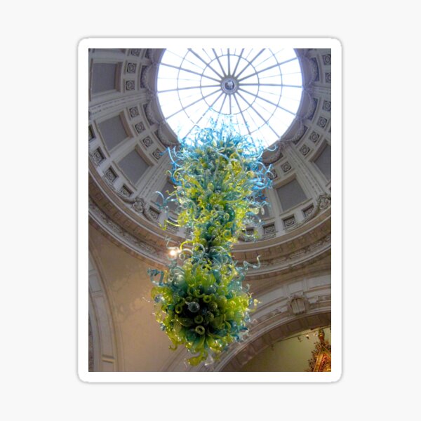 Victoria & Albert Museum Entrance Chandelier And Roof Dome Sticker