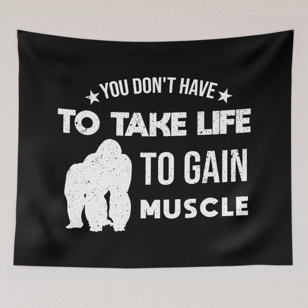 Item preview, you don't have to take life to gain muscle designed and sold by Tagesapfel.