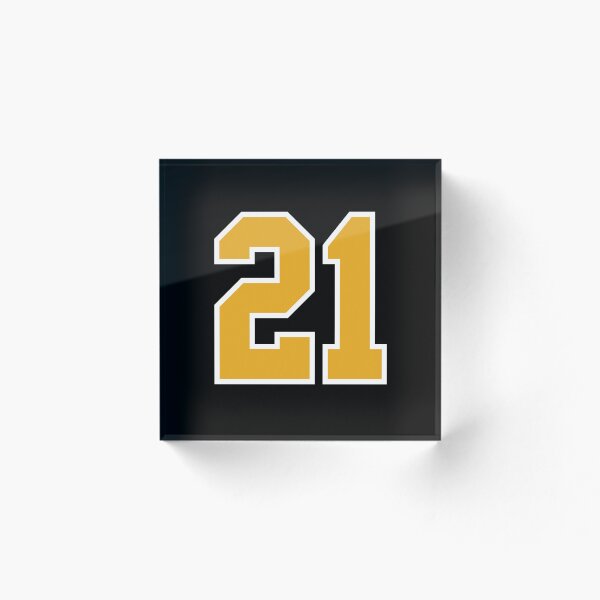Item preview, 21 Black Gold White Sports Jersey Number twenty-one designed and sold by anejsraml.