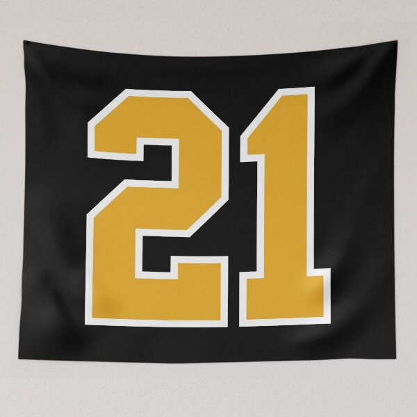 Item preview, 21 Black Gold White Sports Jersey Number twenty-one designed and sold by anejsraml.