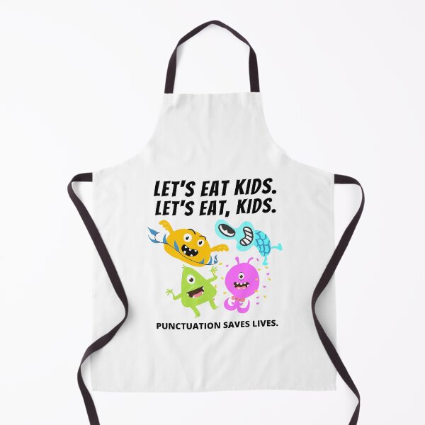 Item preview, Let's eat, kids - with monsters punctuation designed and sold by TURQUOISESWAG.