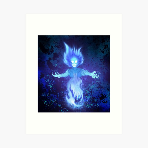 The flaming soul Art Print