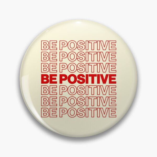 Item preview, Be Positive Graphic Poster Style Red Motivation designed and sold by sharedipmemes.