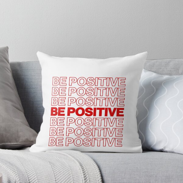 Item preview, Be Positive Graphic Poster Style Red Motivation designed and sold by sharedipmemes.