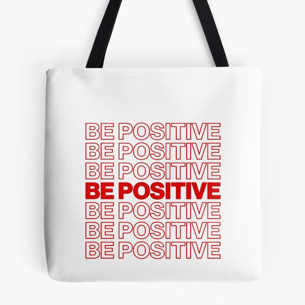Item preview, Be Positive Graphic Poster Style Red Motivation designed and sold by sharedipmemes.