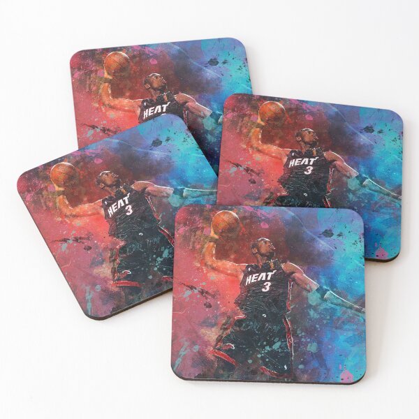 Item preview, Dwyane Wade Heat Técnica mixta designed and sold by Pixel Drip.