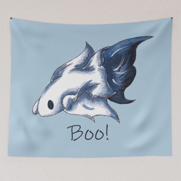Item preview, Ghostly Blue (With Text) designed and sold by KOKeefeArt.