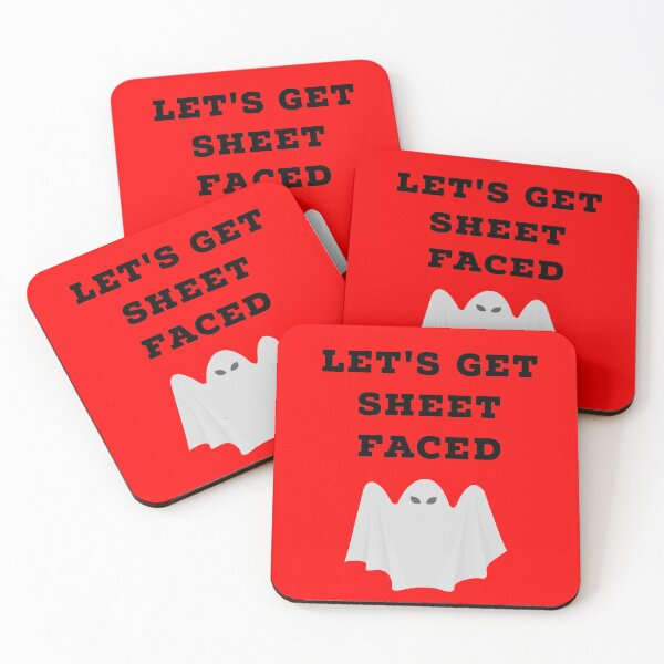 Item preview, Let's Get Sheet Faced ! Scary bedroom Ghosts designed and sold by Desznr.