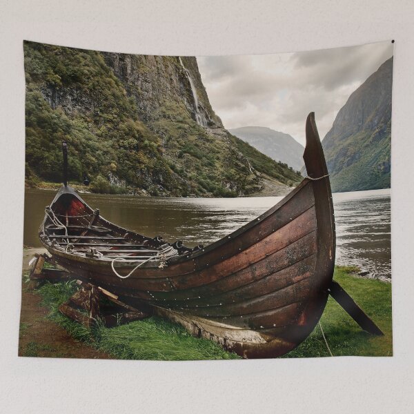 Item preview, Viking Boat - Solitude in Norway designed and sold by Orkneyology.