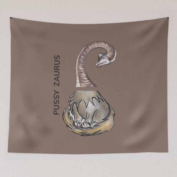 Item preview, PUSSY ZAURUS by FrankenDuo coffee brown designed and sold by FrankenDuo.