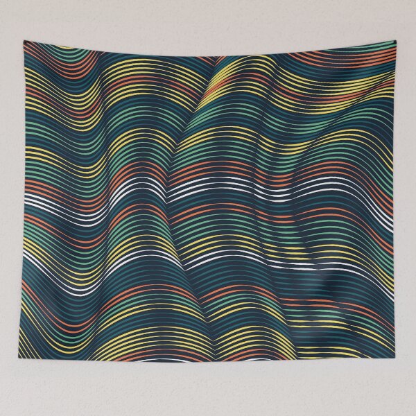 Item preview, Colorful lines illusion Pattern designed and sold by yagniikd-.