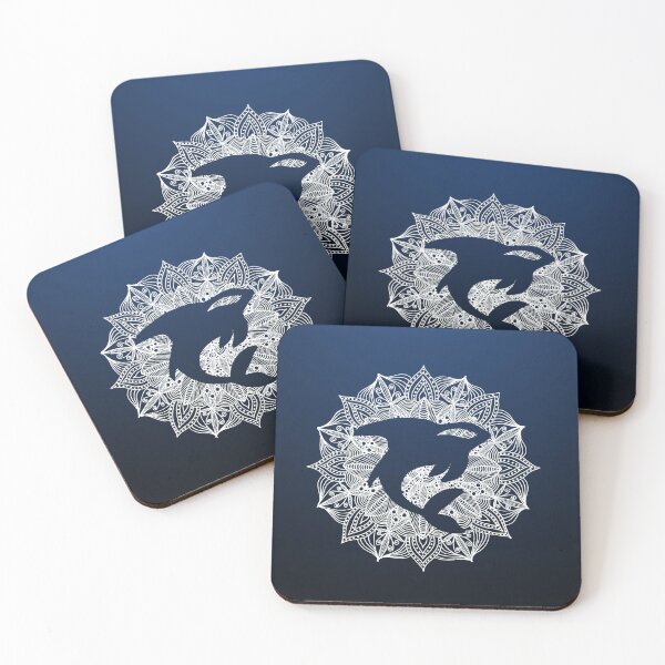 Item preview, Mandala Circle Blue Killer Whale designed and sold by Sebastian Grafmann.