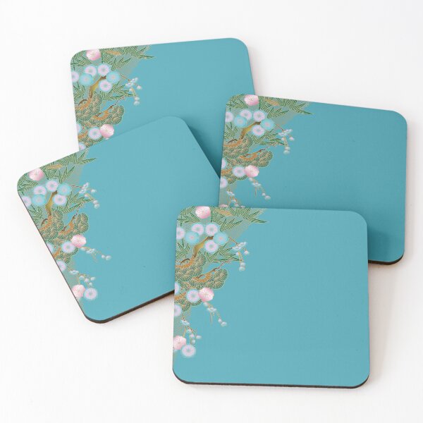 Item preview, Pine tree, cherry blossoms and Bamboo pattern azure designed and sold by Ittele.